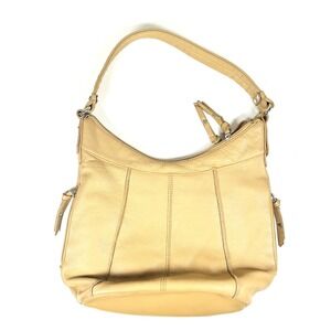 Tignanello Shoulder Hobo Bag Tan Sand Butter Leather